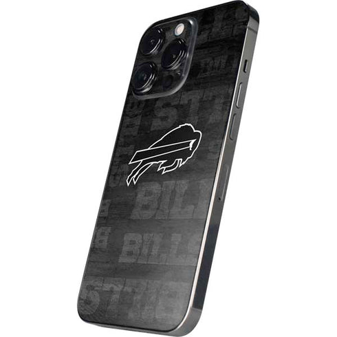 NFL Buffalo Bills Black & White iPhone 15 Pro Max Skin