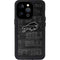 NFL Buffalo Bills Black & White iPhone 15 Pro Waterproof Case