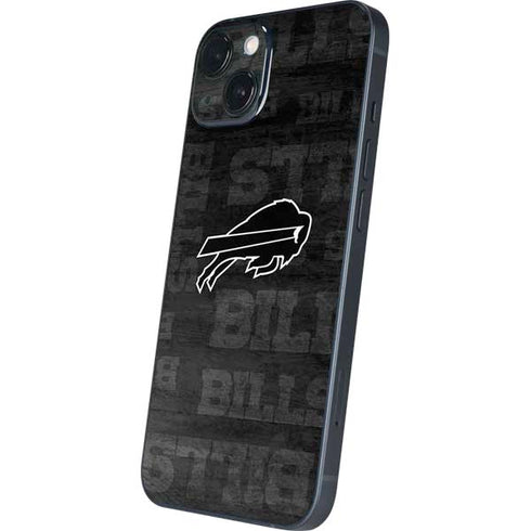 NFL Buffalo Bills Black & White iPhone 15 Skin
