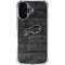 NFL Buffalo Bills Black & White iPhone 16 Plus Clear Case