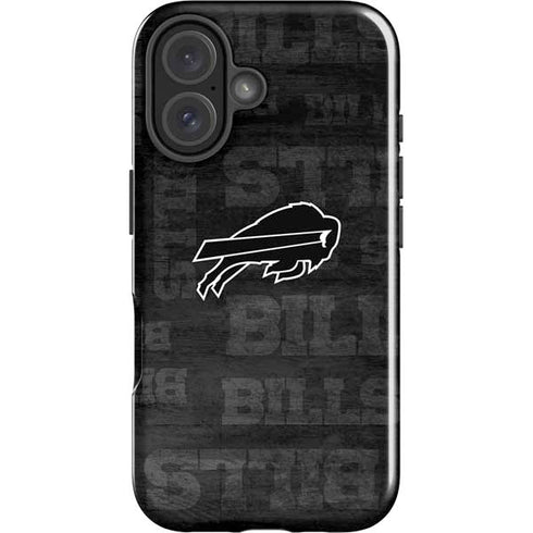 NFL Buffalo Bills Black & White iPhone 16 Plus Impact Case