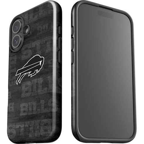 NFL Buffalo Bills Black & White iPhone 16 Plus Impact Case