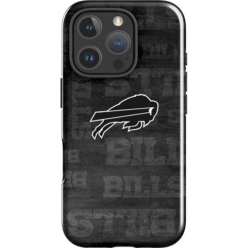 NFL Buffalo Bills Black & White iPhone 16 Pro Impact Case