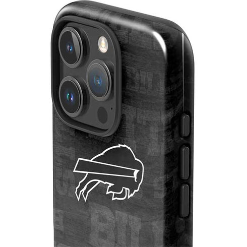 NFL Buffalo Bills Black & White iPhone 16 Pro Impact Case