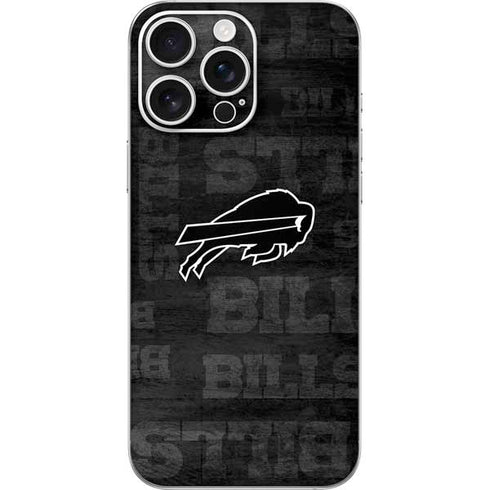 NFL Buffalo Bills Black & White iPhone 16 Pro Max Skin