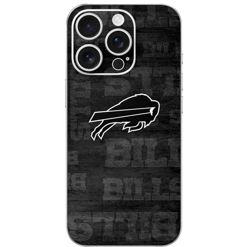 NFL Buffalo Bills Black & White iPhone 16 Pro Skin