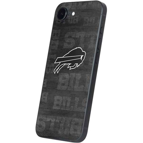 NFL Buffalo Bills Black & White iPhone 16e Skin
