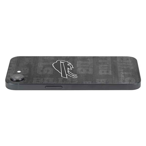 NFL Buffalo Bills Black & White iPhone 16e Skin