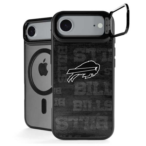 NFL Buffalo Bills Black & White iPhone 17 Air Kickstand Case
