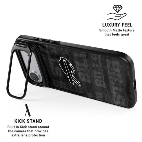 NFL Buffalo Bills Black & White iPhone 17 Air Kickstand Case