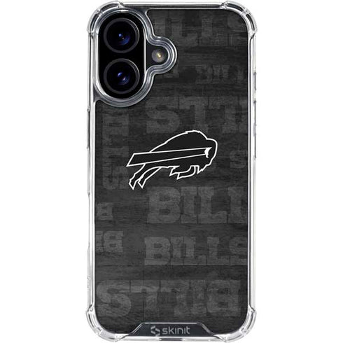 NFL Buffalo Bills Black & White iPhone 17 Clear Case