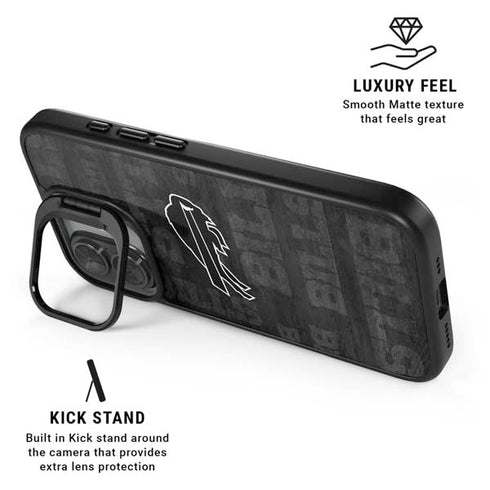 NFL Buffalo Bills Black & White iPhone 17 Kickstand Case