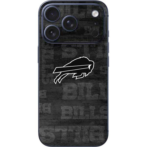 NFL Buffalo Bills Black & White iPhone 17 Pro Max Skin