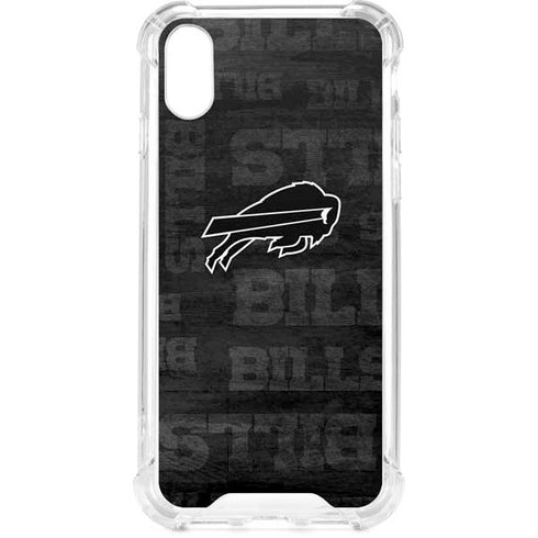 NFL Buffalo Bills Black & White iPhone XS Clear Case