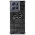 NFL Buffalo Bills Black & White Moto G 5G (2025) Clear Case