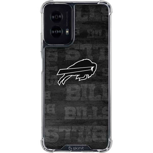 NFL Buffalo Bills Black & White Moto G Power 5G (2024) Clear Case