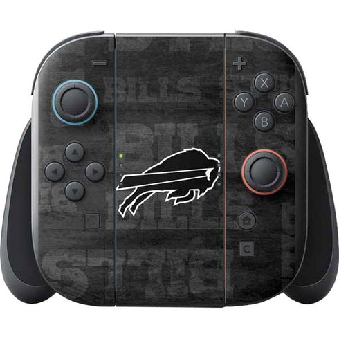 NFL Buffalo Bills Black & White Nintendo Switch 2 (2025) with Joy-Con Skin