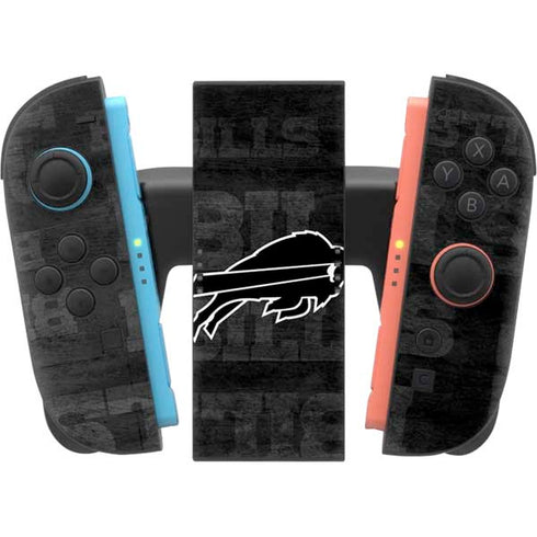 NFL Buffalo Bills Black & White Nintendo Switch 2 (2025) Joy-Con Controller Skin