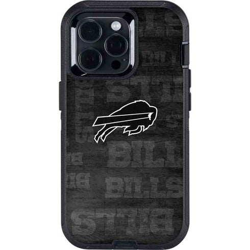 NFL Buffalo Bills Black & White Otterbox Defender iPhone Skin