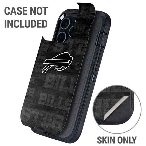 NFL Buffalo Bills Black & White Otterbox Defender iPhone Skin