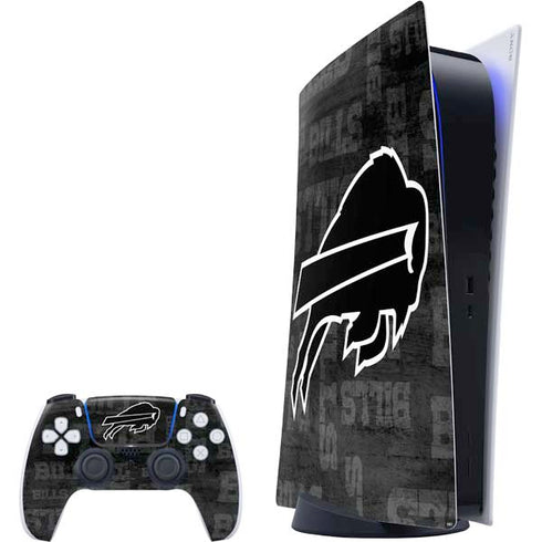 NFL Buffalo Bills Black & White PlayStation PS5 Skins