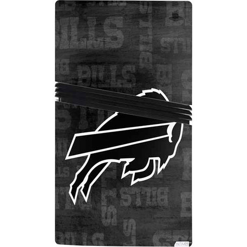 NFL Buffalo Bills Black & White PS5 Pro Bundle Skin