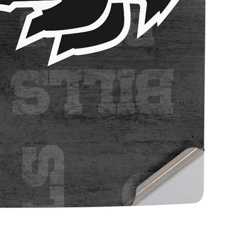 NFL Buffalo Bills Black & White PS5 Pro Disk Console Skin