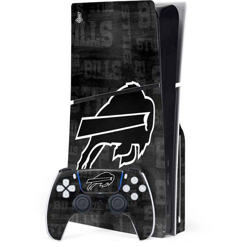 NFL Buffalo Bills Black & White PlayStation PS5 Skins