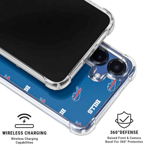 NFL Buffalo Bills Blitz Series Galaxy S25 Plus Clear Case