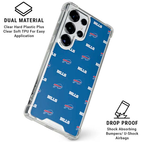 NFL Buffalo Bills Blitz Series Galaxy S25 Ultra Clear Case