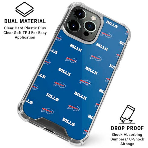 NFL Buffalo Bills Blitz Series iPhone 16 Pro Clear Case