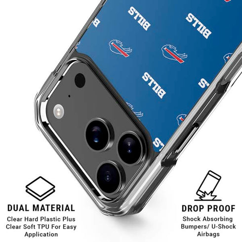 NFL Buffalo Bills Blitz Series iPhone 18 Pro Clear Case