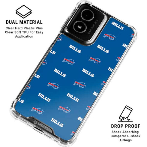 NFL Buffalo Bills Blitz Series Moto G Power 5G (2024) Clear Case