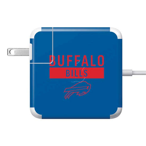 NFL Buffalo Bills Blue Performance Series 85W Power Adapter (15 and 17 inch MacBook Pro Charger) Skin