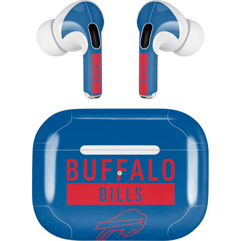 NFL Buffalo Bills Blue Performance Series AirPods Skins