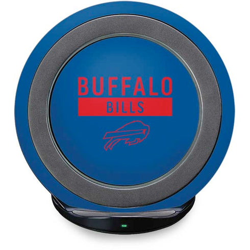 NFL Buffalo Bills Blue Performance Series Fast Charge Wireless Charging Stand Skin