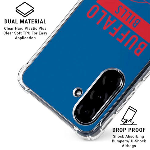NFL Buffalo Bills Blue Performance Series Galaxy A36 5G Clear Case