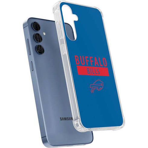 NFL Buffalo Bills Blue Performance Series Galaxy A55 5G Clear Case