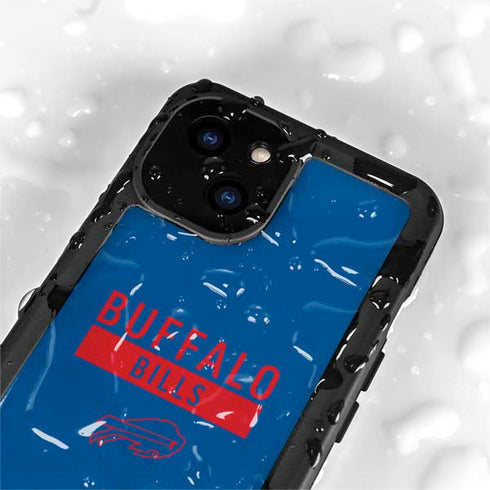 NFL Buffalo Bills Blue Performance Series iPhone 15 Plus Waterproof Case