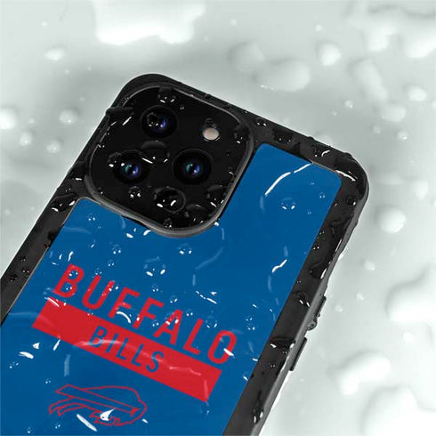 NFL Buffalo Bills Blue Performance Series iPhone 15 Pro Waterproof Case