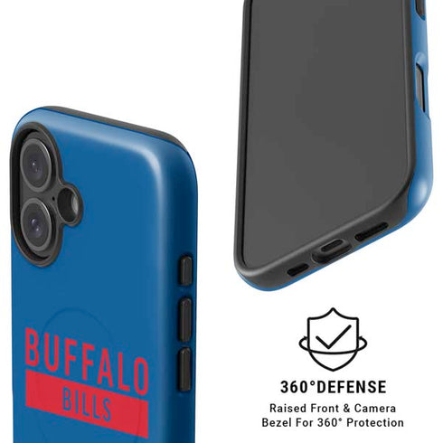 NFL Buffalo Bills Blue Performance Series iPhone 16 Magsafe Impact Case