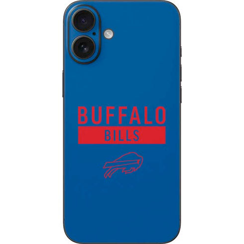 NFL Buffalo Bills Blue Performance Series iPhone 16 Plus Skin