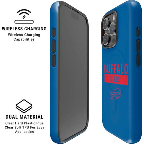 NFL Buffalo Bills Blue Performance Series iPhone 16 Pro Magsafe Impact Case