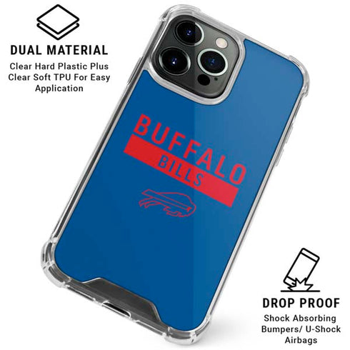 NFL Buffalo Bills Blue Performance Series iPhone 16 Pro Max Clear Case