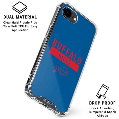 NFL Buffalo Bills Blue Performance Series iPhone 16e Clear Case
