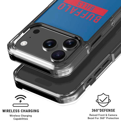 NFL Buffalo Bills Blue Performance Series iPhone 18 Pro Clear Case
