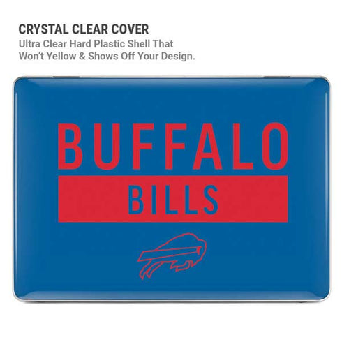 NFL Buffalo Bills Blue Performance Series MacBook Pro 14in (2021-24) Case plus Skin