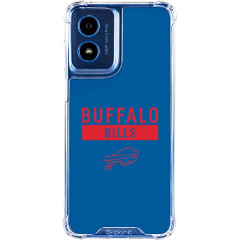 NFL Buffalo Bills Blue Performance Series Moto G 5G (2024) Clear Case