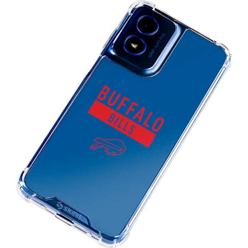 NFL Buffalo Bills Blue Performance Series Moto G 5G (2024) Clear Case