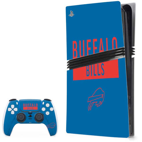 NFL Buffalo Bills Blue Performance Series PS5 Pro Bundle Skin